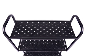 Regal Metall 62 x 30 x 107 cm schwarz