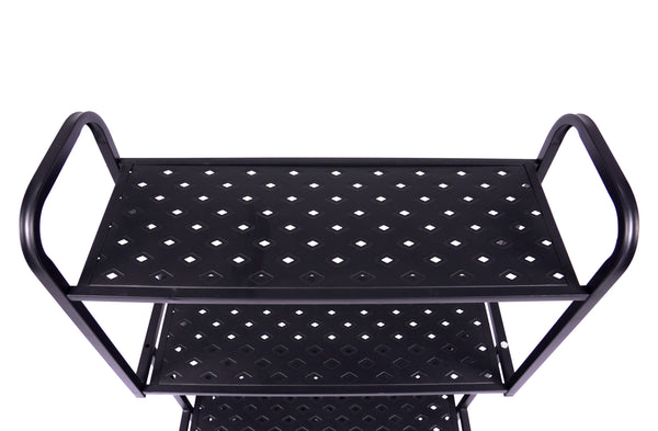 Regal Metall 62 x 30 x 107 cm schwarz