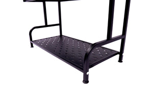 Regal Metall 62 x 30 x 107 cm schwarz