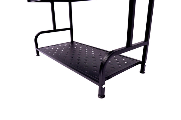 Regal Metall 62 x 30 x 107 cm schwarz