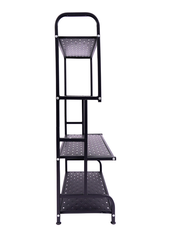 Regal Metall 62 x 30 x 107 cm schwarz