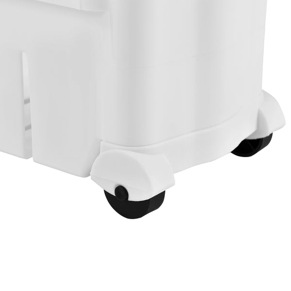 Rollregal 72x12x54.5cm 3 Etagen Weiss