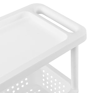 Rollregal 100x22x48cm Rollwagen Weiss