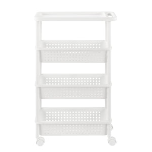 Rollregal 100x22x48cm Rollwagen Weiss
