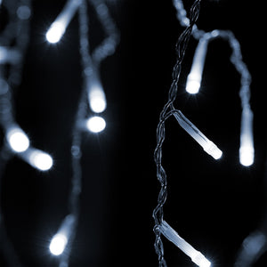 Regen Lichterkette mit 600 LEDs 20 Meter kaltweiss