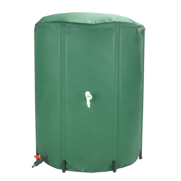Barile per la raccolta dell'acqua piovana 500L verde