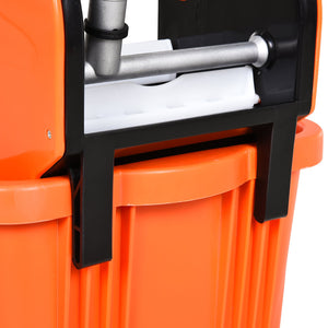Cleaning trolley with bucket and wringing device, 36 liters
