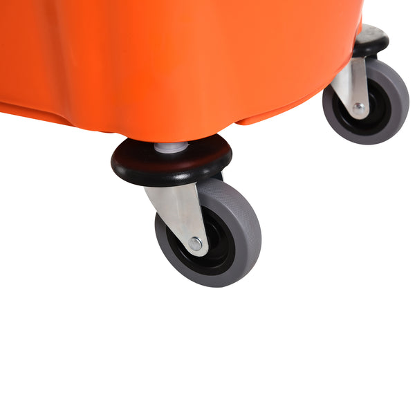 Cleaning trolley with bucket and wringing device, 36 liters