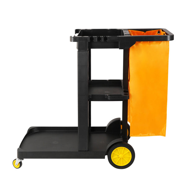 Reinigungswagen schwarz/orange