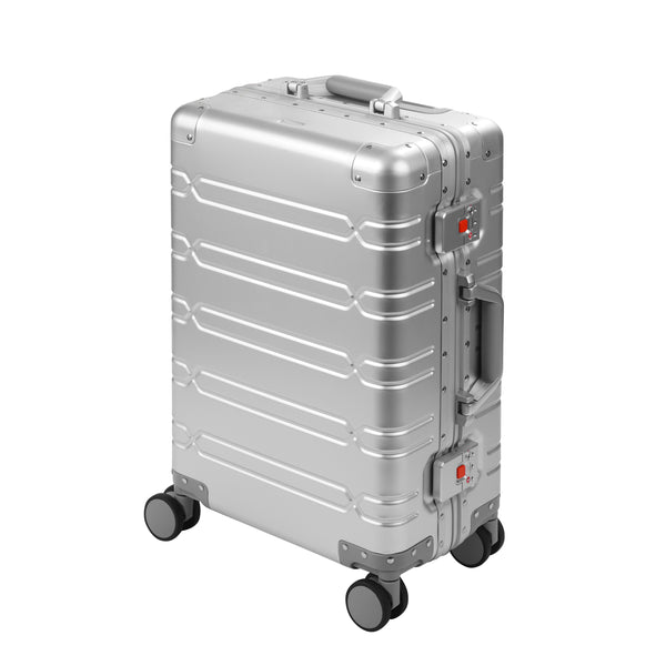Reisekoffer Aluminium LYRA Grösse M silber