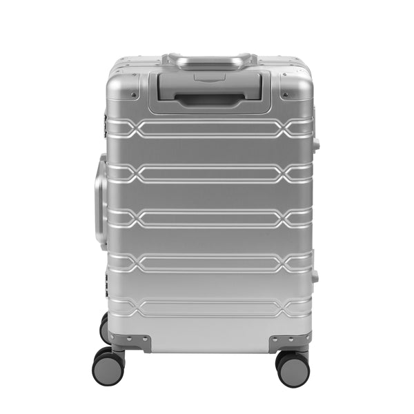 Reisekoffer Aluminium LYRA Grösse M silber