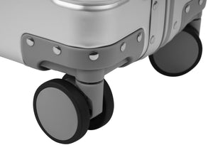 Reisekoffer Aluminium LYRA Grösse M silber