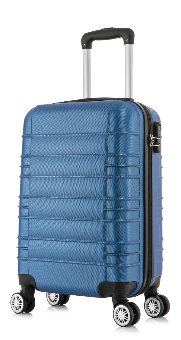 ABS Reisekoffer Hartschalenkoffer 5er SET blau