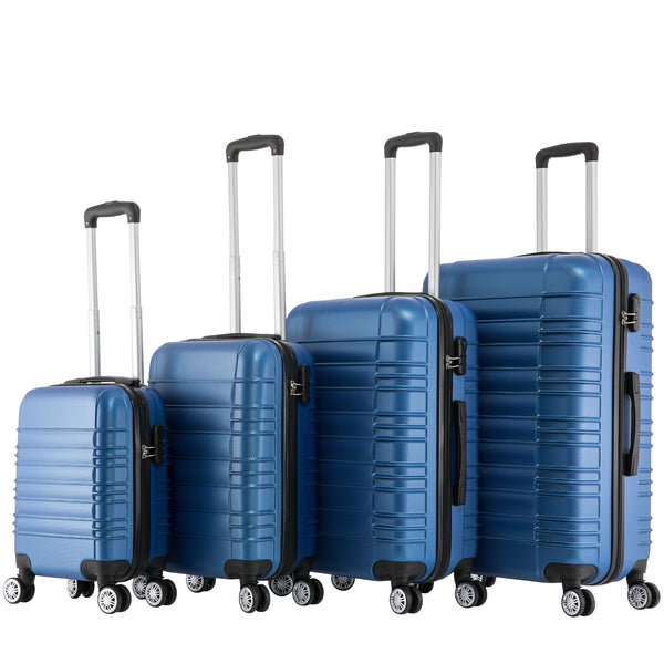 Reisekoffer Hartschalenkoffer 4er Set blau