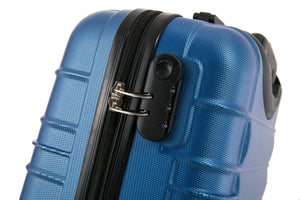 Reisekoffer Hartschalenkoffer 3er SET blau