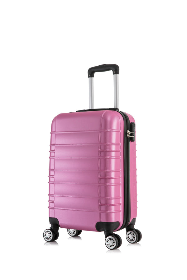 Reisekoffer Hartschalenkoffer 3er SET pink