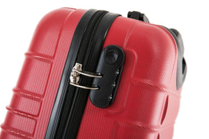 Reisekoffer Hartschalenkoffer 3er SET rot