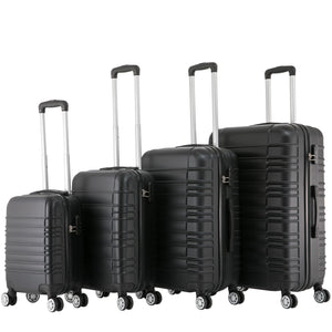 Reisekoffer Hartschalenkoffer 4er Set schwarz