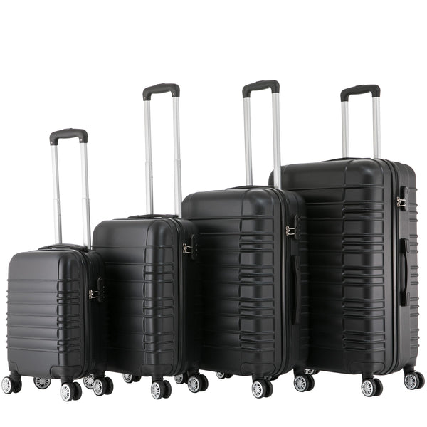 Reisekoffer Hartschalenkoffer 4er Set schwarz