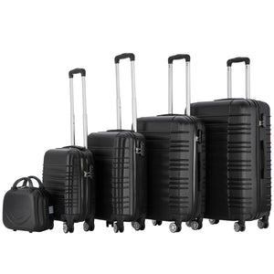 Reisekoffer Hartschalenkoffer 5er Set schwarz