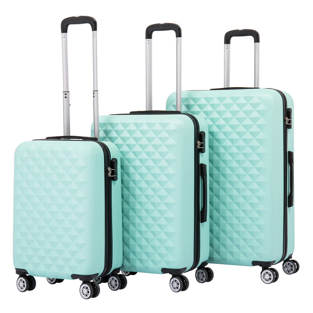 Valigia da viaggio rigida AMY set da 3 pezzi menta