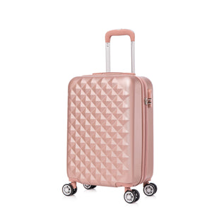 Reisekoffer Hartschalenkoffer AMY 3er Set roségold