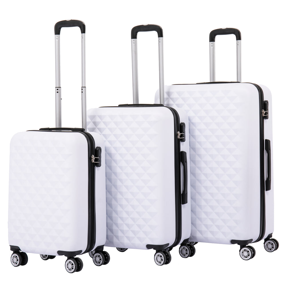Valigia da viaggio rigida AMY set 3 pezzi bianco