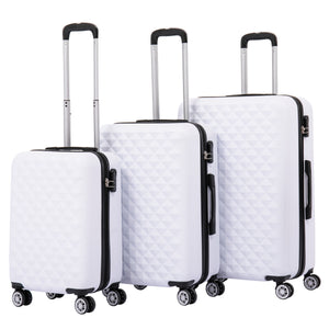 Reisekoffer Hartschalenkoffer AMY 3er Set weiss