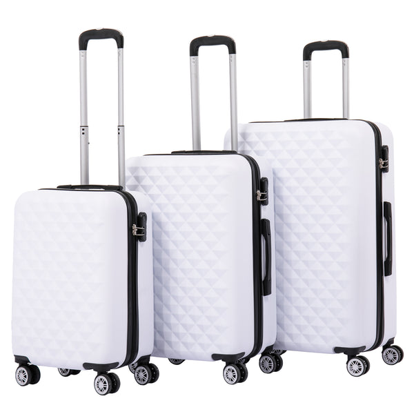 Reisekoffer Hartschalenkoffer AMY 3er Set weiss