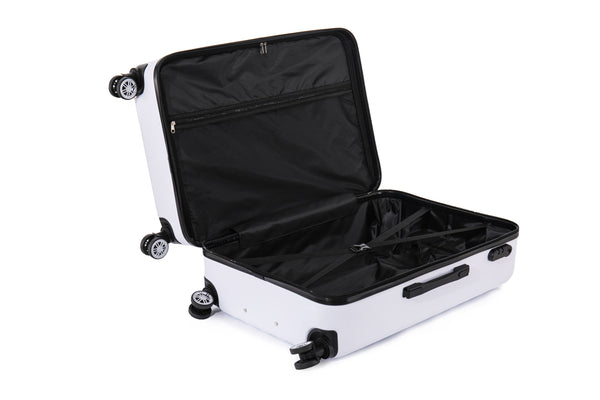 Reisekoffer Hartschalenkoffer AMY 5er Set weiss
