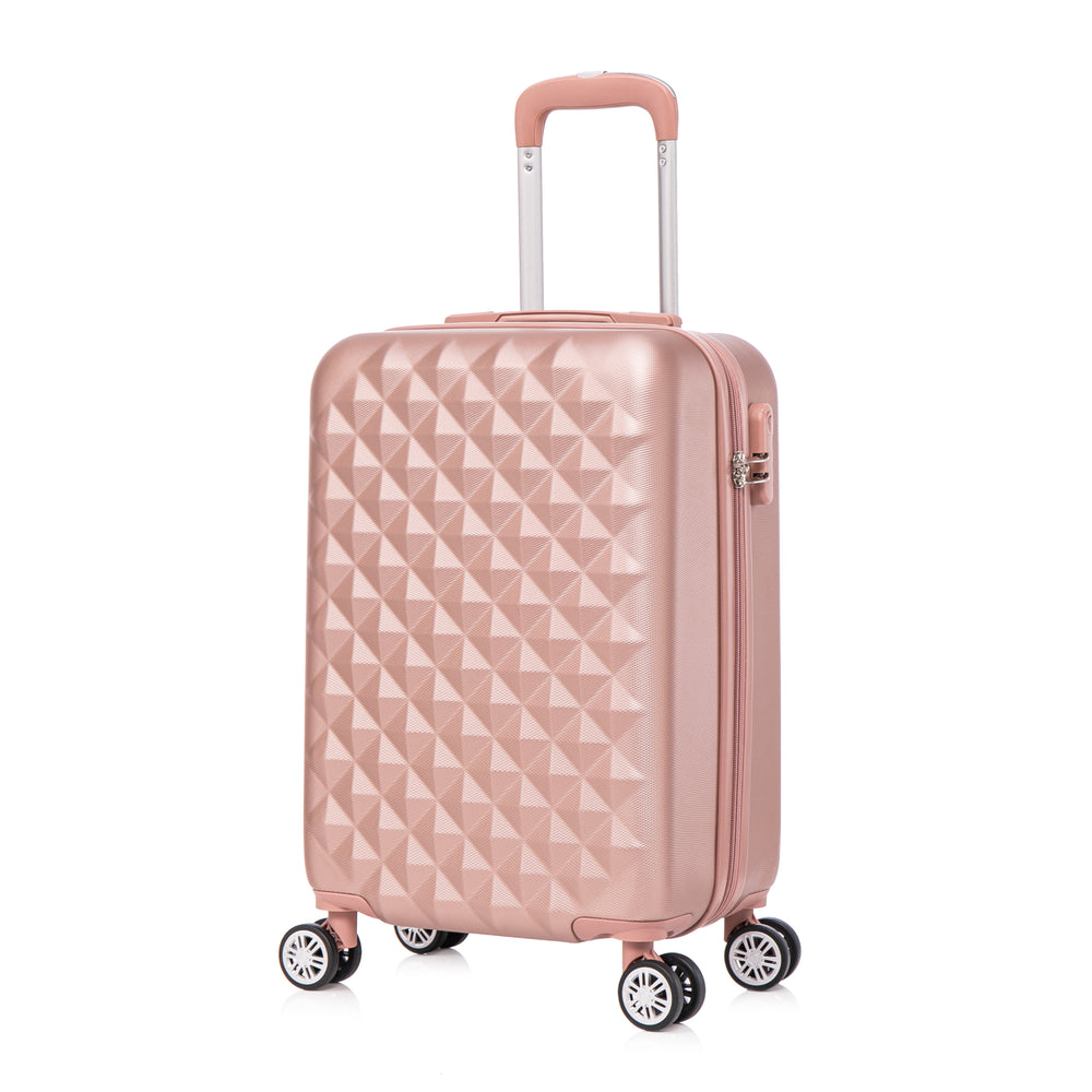 Valigia da viaggio rigida AMY taglia M oro rosa