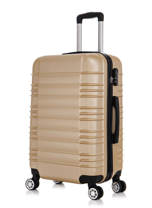 Reisekoffer Hartschalenkoffer AVA 3er Set champagner