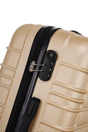 Reisekoffer Hartschalenkoffer AVA 3er Set champagner