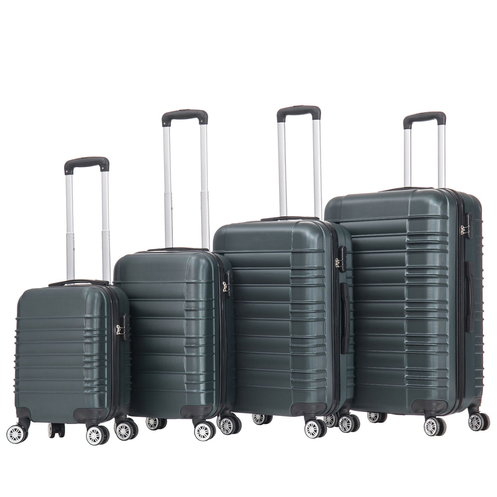 Set di 4 valigie rigide AVA, smeraldo