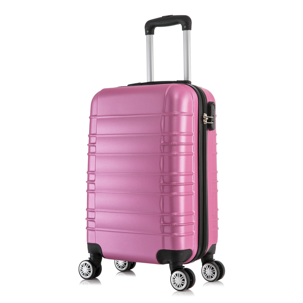 Valigia da viaggio, bagaglio a mano, taglia L, rosa