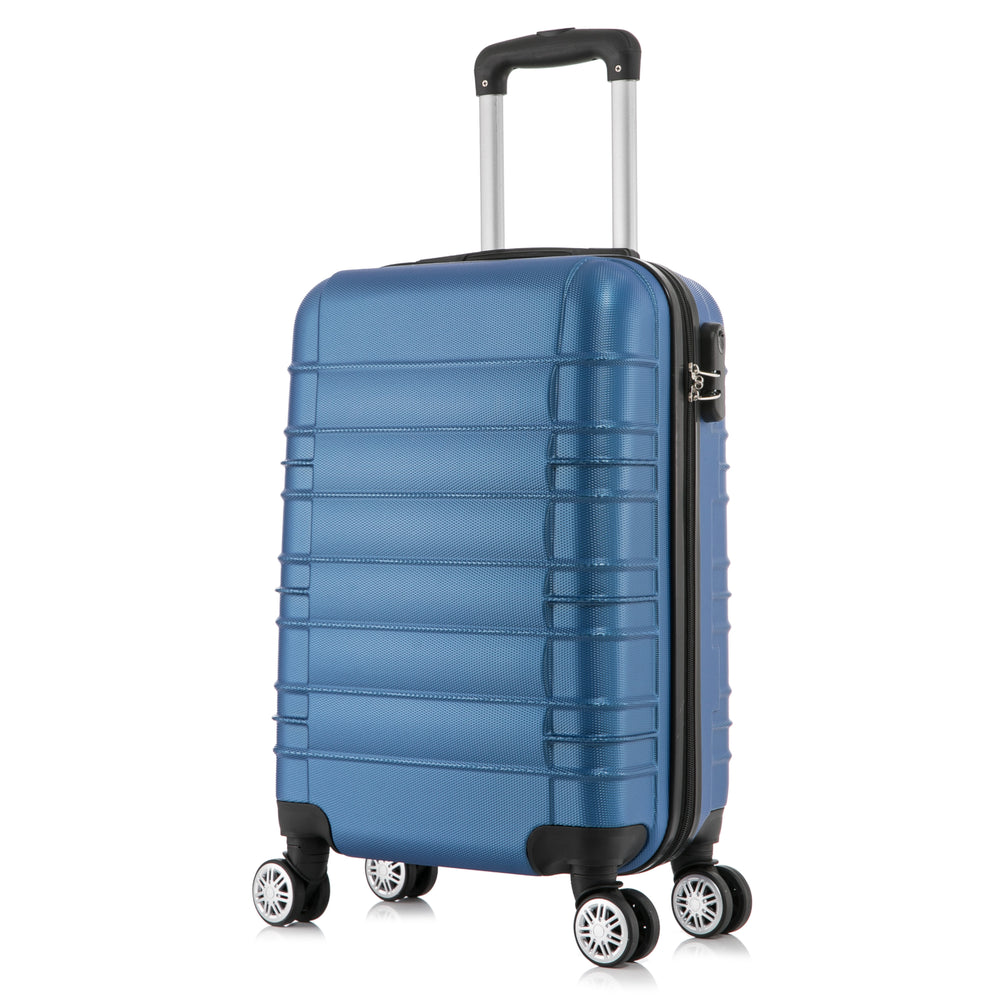 valigia rigida, taglia XL, blu