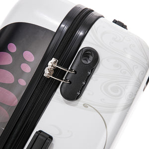 Reisekoffer Hartschalenkoffer BUTTERFLY 3er Set