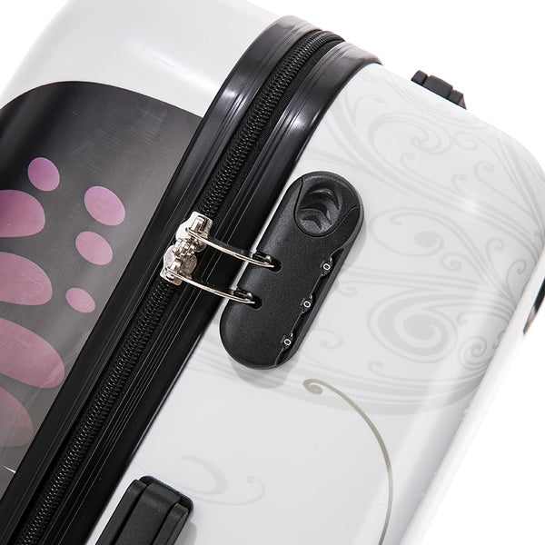 Reisekoffer Hartschalenkoffer BUTTERFLY 3er Set