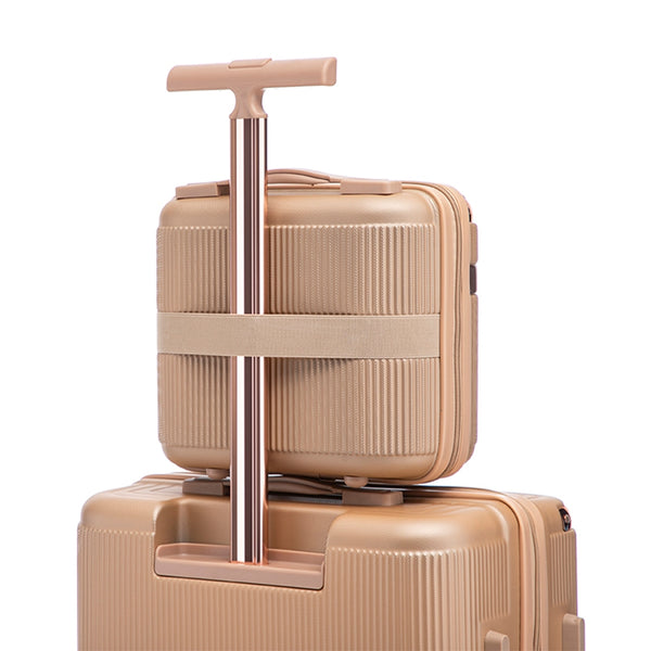 Reisekoffer Hartschalenkoffer CELENA 6er Set champagner