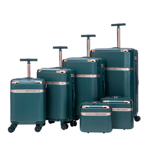 Reisekoffer Hartschalenkoffer CELENA 6er Set petrol