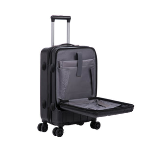 Reisekoffer Hartschalenkoffer mit Laptopfach DRAKE Grösse M schwarz