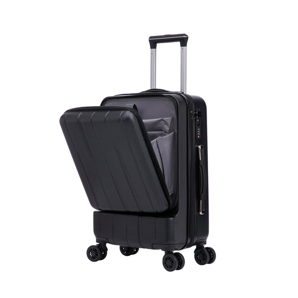 Reisekoffer Hartschalenkoffer mit Laptopfach DRAKE Grösse M schwarz
