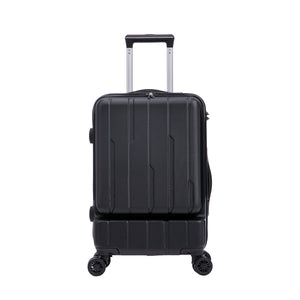 Reisekoffer Hartschalenkoffer mit Laptopfach DRAKE Grösse M schwarz