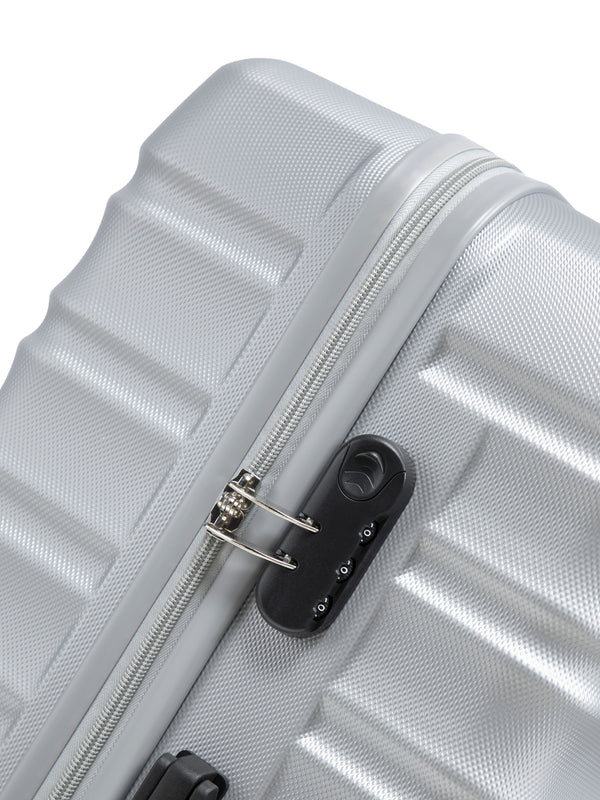Reisekoffer Hartschalenkoffer DUNE Grösse XL silber