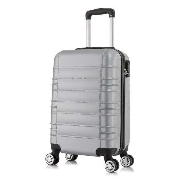 Reisekoffer Hartschalenkoffer Grösse L silber