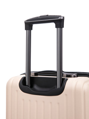 Reisekoffer Hartschalenkoffer mit Laptopfach LIMMA Grösse M beige