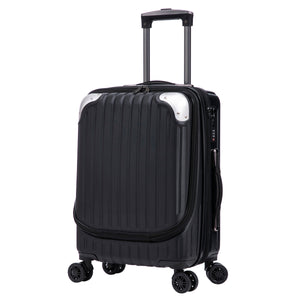 Reisekoffer Hartschalenkoffer mit Laptopfach LIMMA Grösse M schwarz