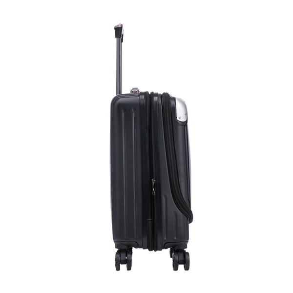 Reisekoffer Hartschalenkoffer mit Laptopfach LIMMA Grösse M schwarz