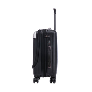 Reisekoffer Hartschalenkoffer mit Laptopfach LIMMA Grösse M schwarz