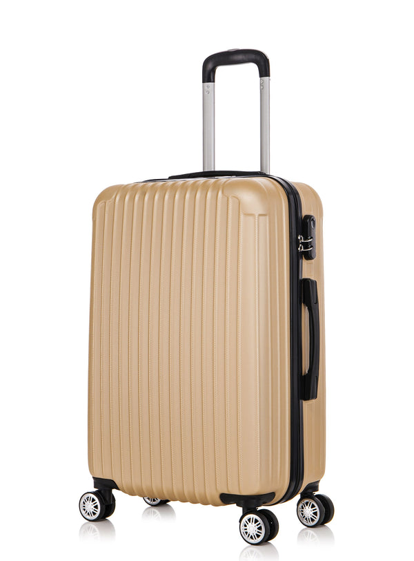Reisekoffer Hartschalenkoffer LINN 3er Set champagner
